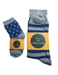 Matching Socks || Parent and Child || Anchors - Ollie Socks